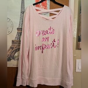 Xersion Pink Graphic Sweatshirt